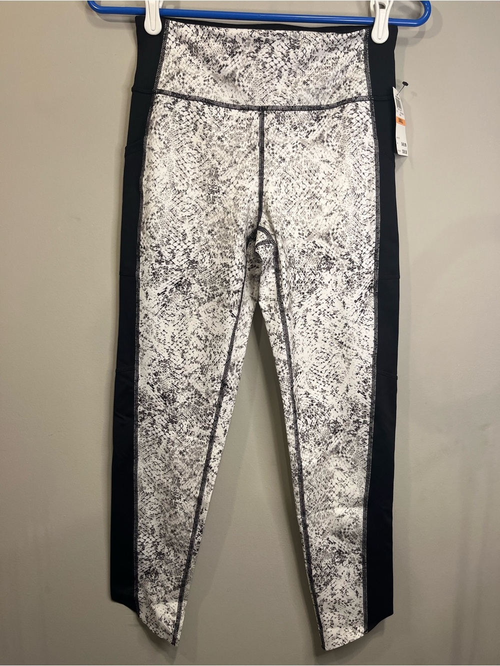 Ideology High-Waist Black & White Snake Print Leggings